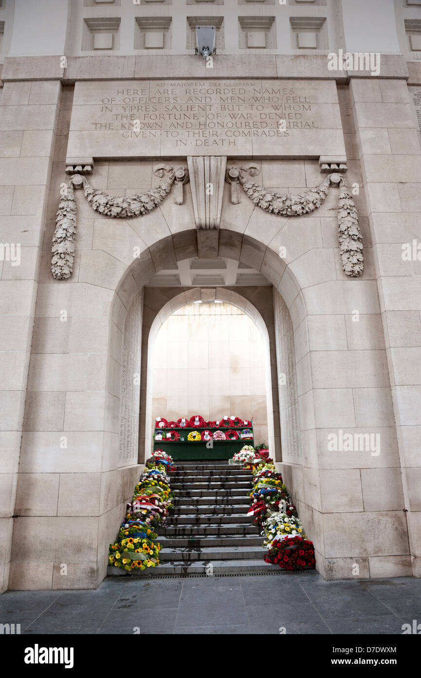 The Menin Gate, Ypres, Belgium. Stock Photo