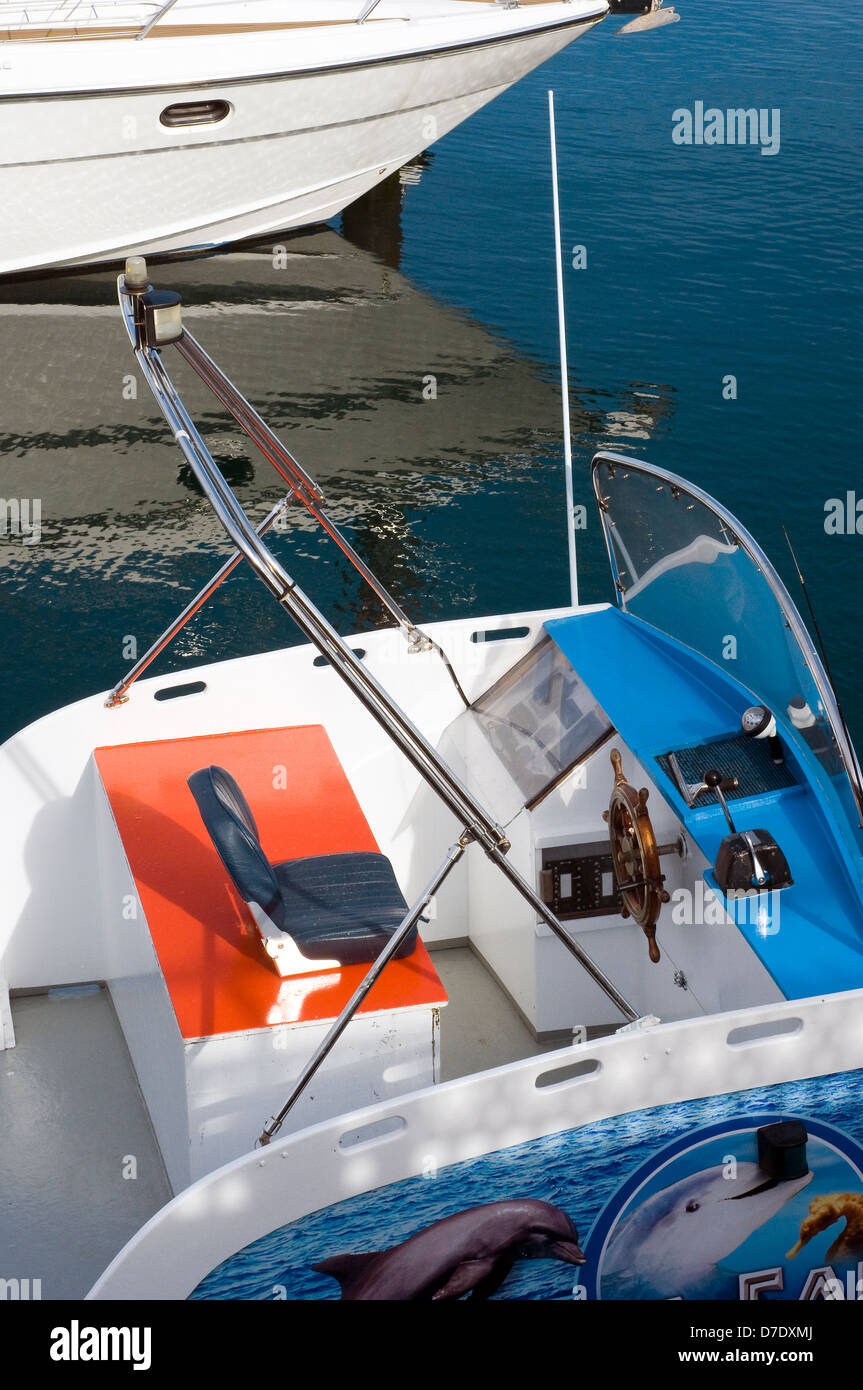 Torquay Marina,Helm,Cockpit,helm,steering wheel, helm, captain, wheel