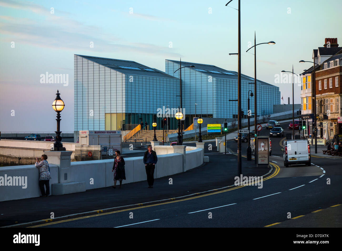 Turner Contemporary Art Gallery Margate Seafront, early evening Stock Photo