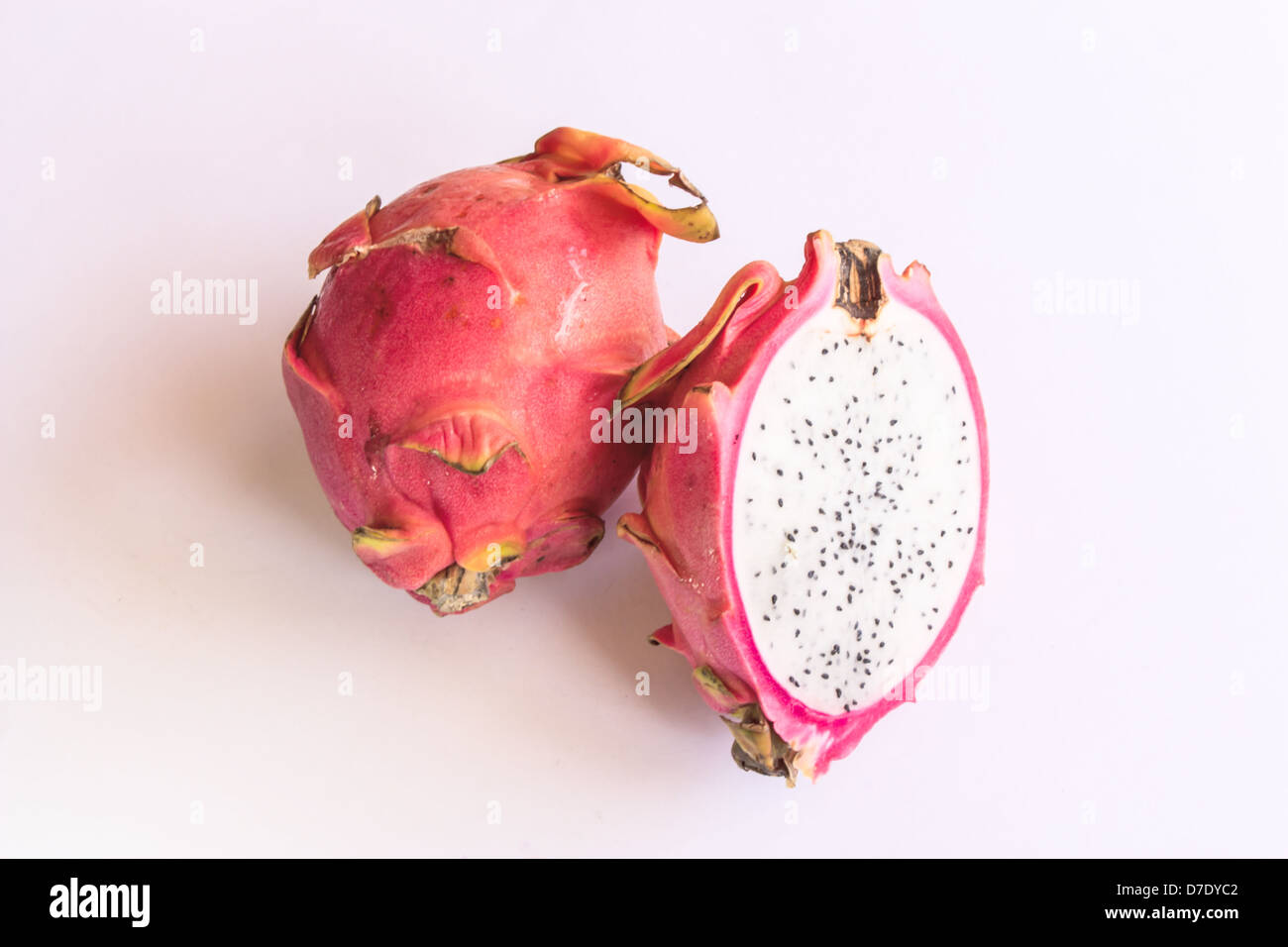 Dragon Fruit isolated against white background Stock Photo