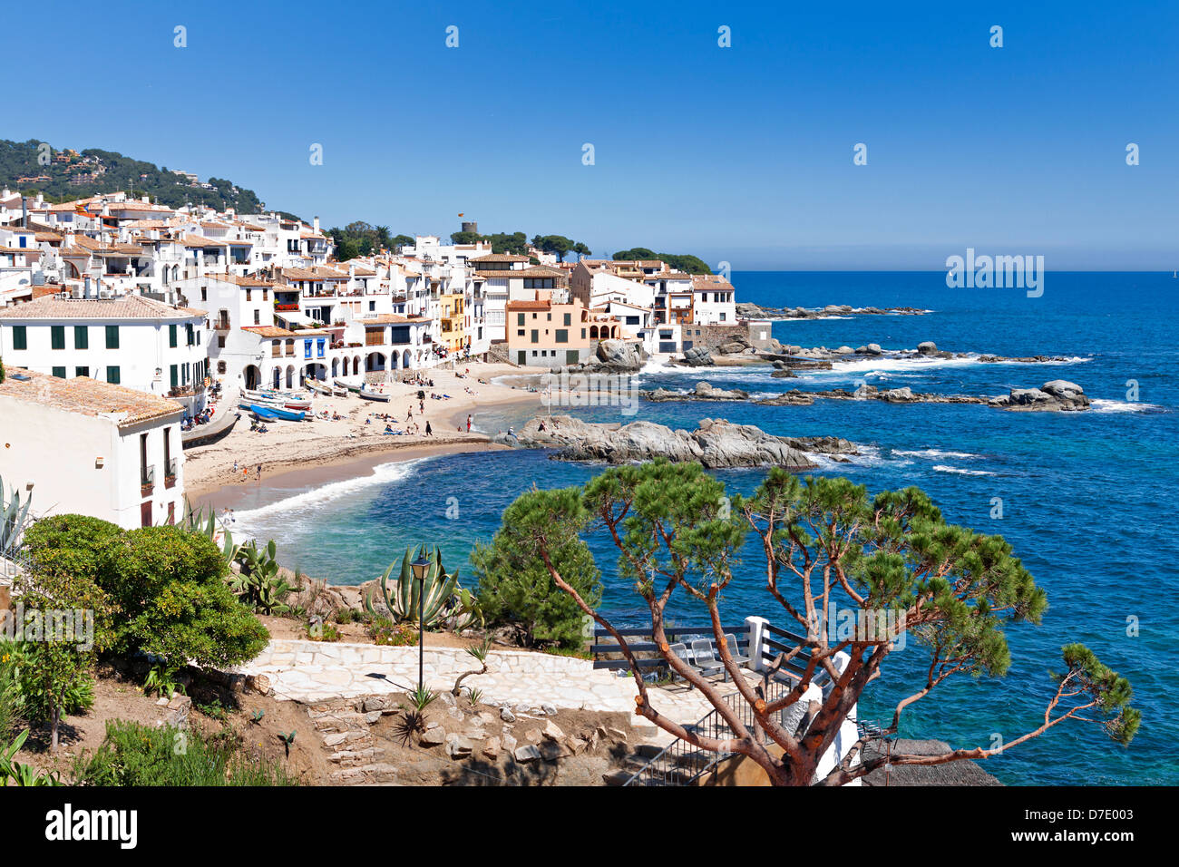 The village of Calella de Palafrugell (Costa Brava, Catalonia, Spain Stock Photo Alamy