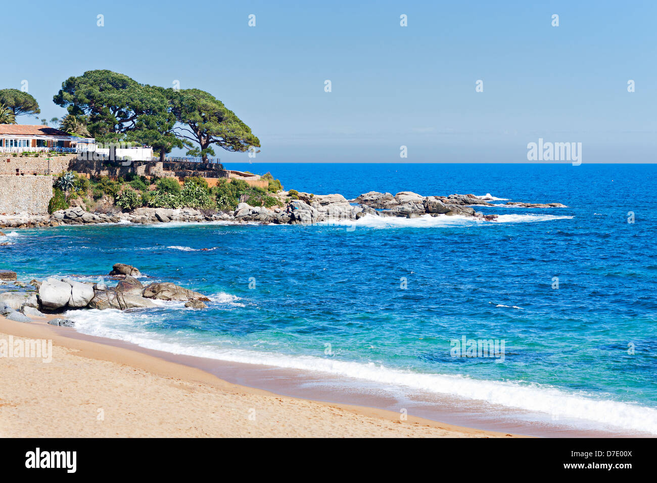 typical Beach in the Costa Brava, Catalonia, Spain Stock Photo - Alamy