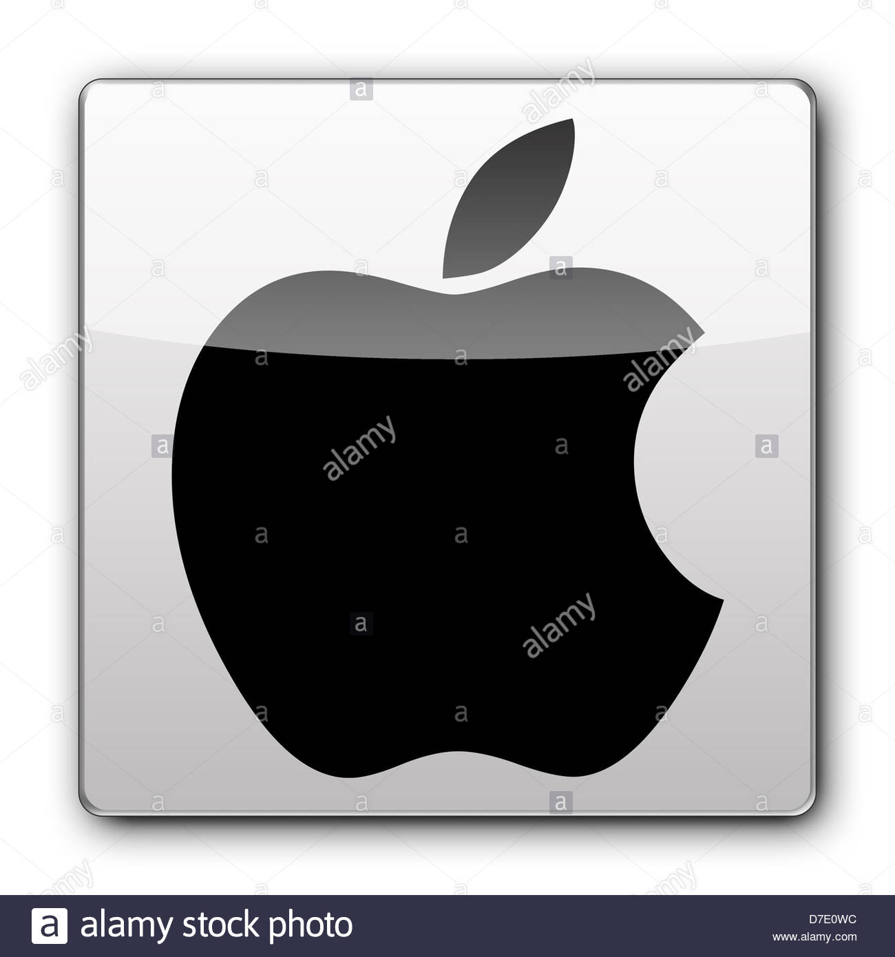 Apple Logo Icon App Banner Flag Stock Photo 56241736 Alamy