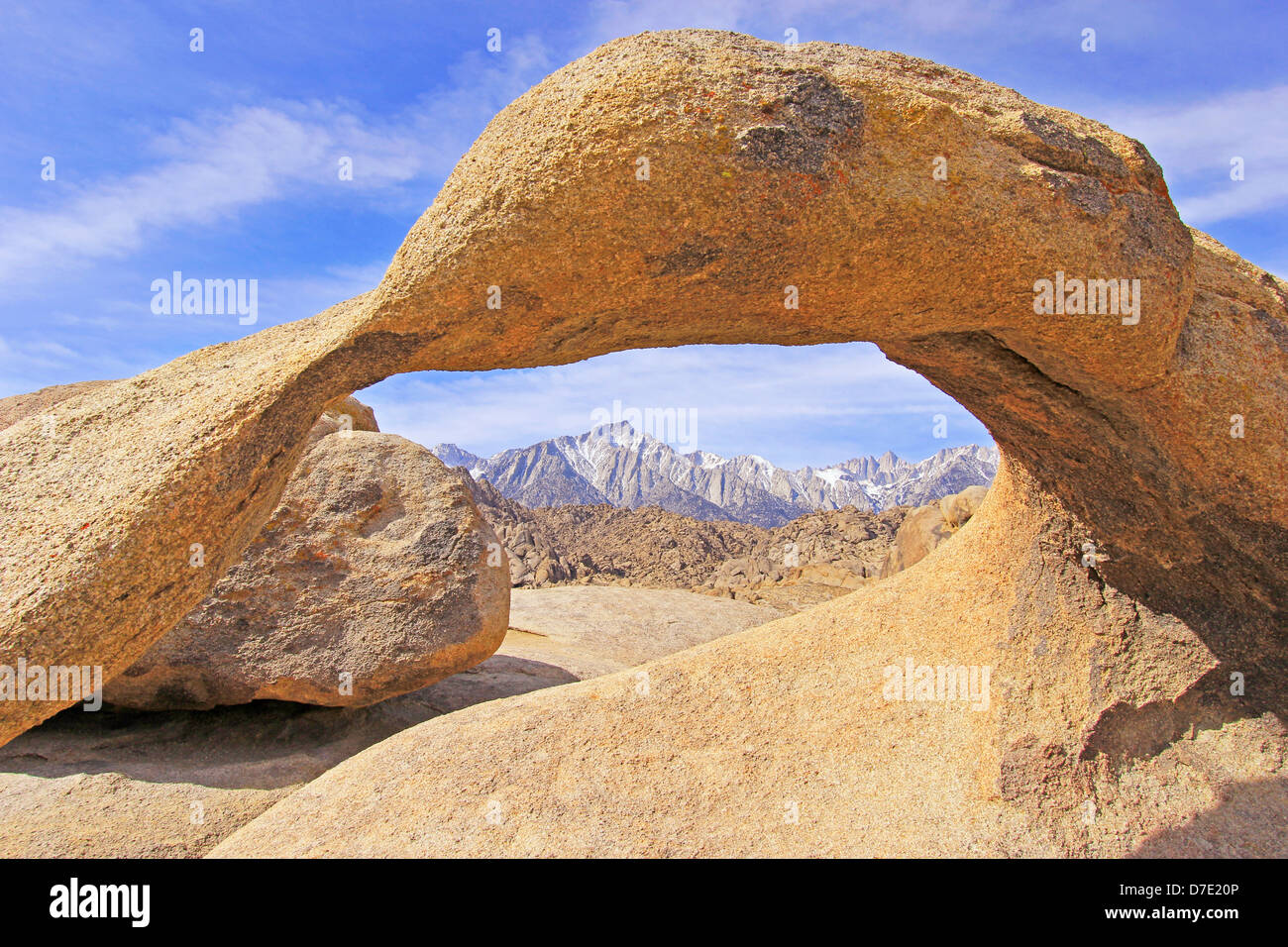 Mobius Arch, Alabama Hills, California, USA Stock Photo