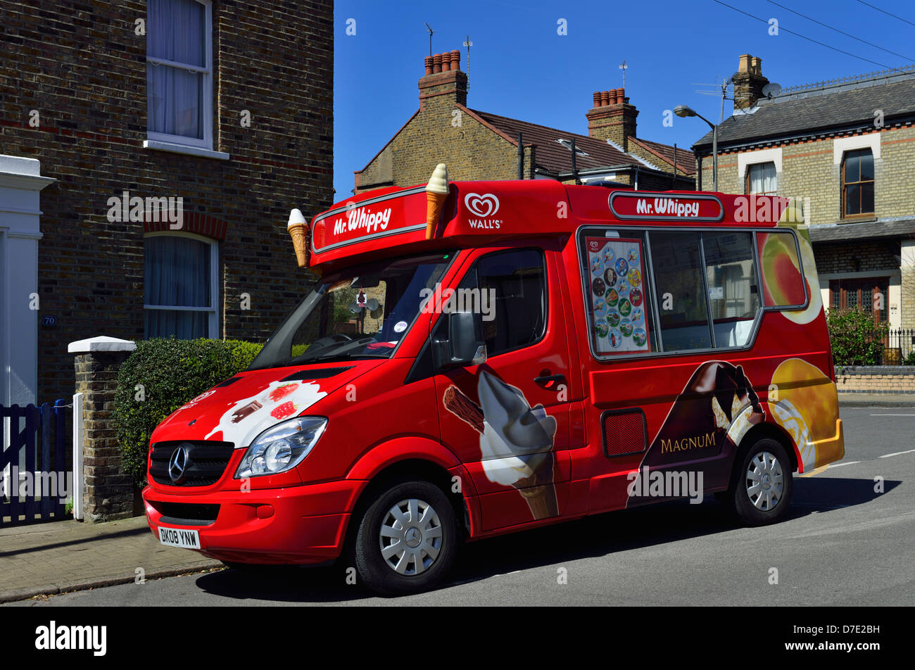 Red Ice Cream van, Balham, London 