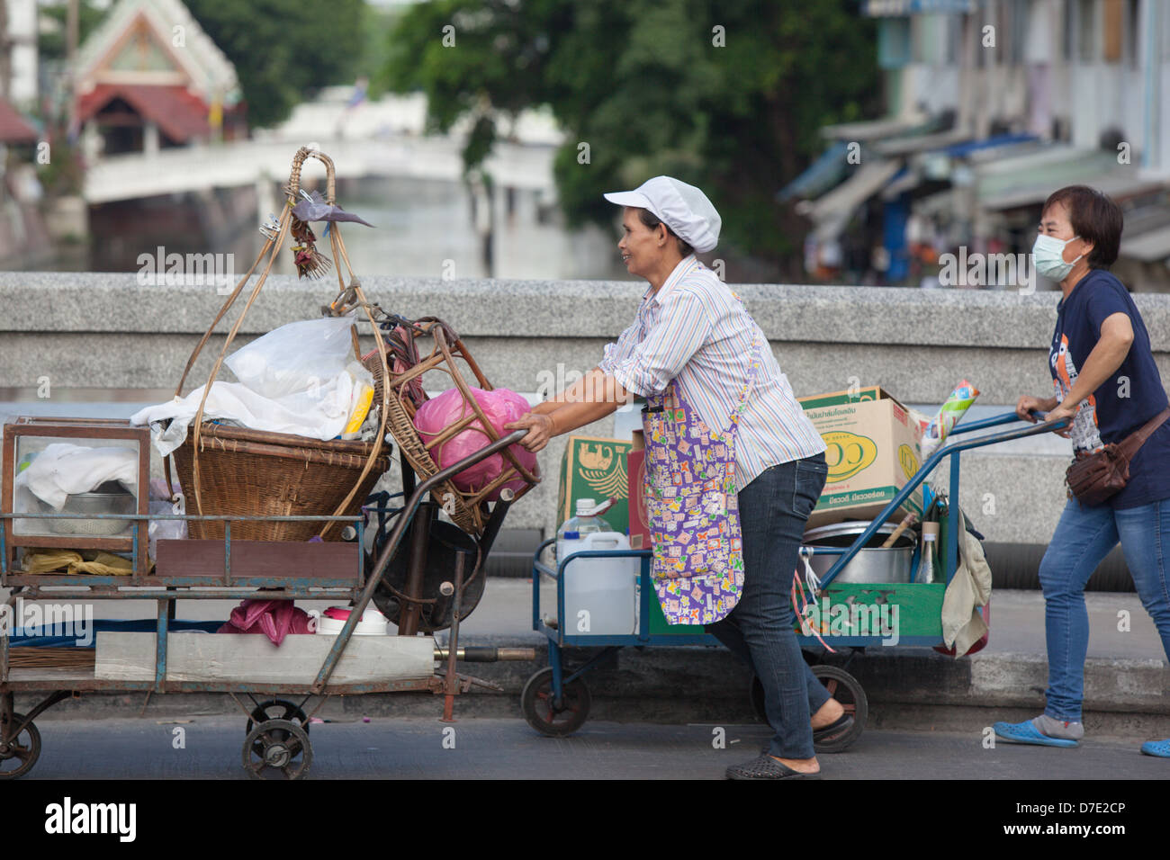 street traders women Stock Photo