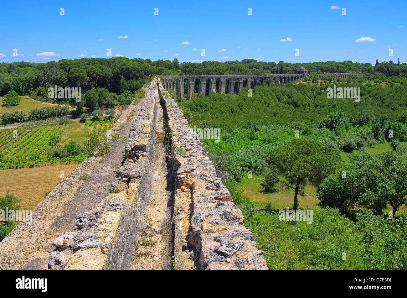 Tomar Aquaedukt - Tomar aqueduct 03 Stock Photo