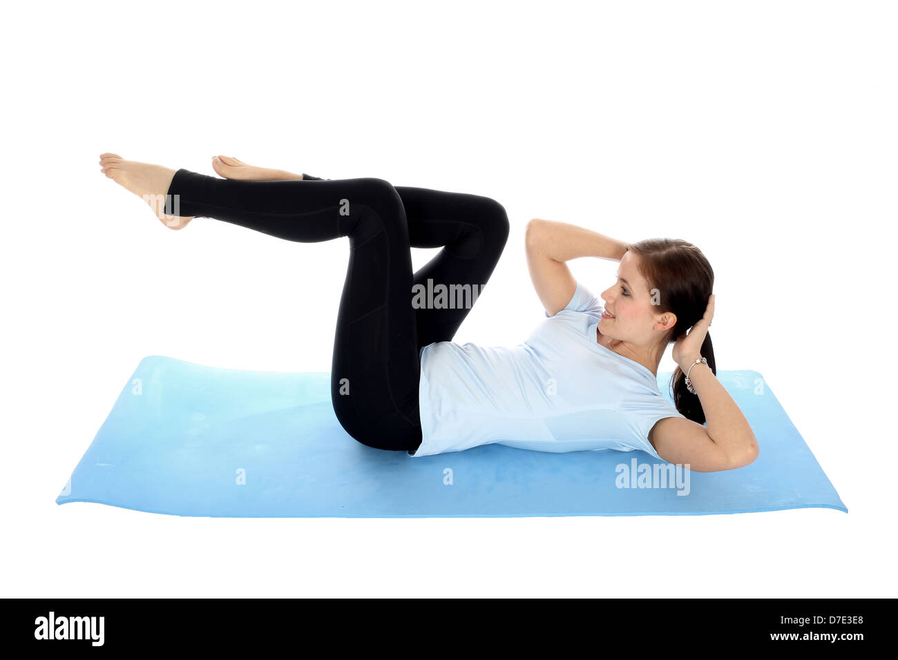 Woman Exercising Stock Photo