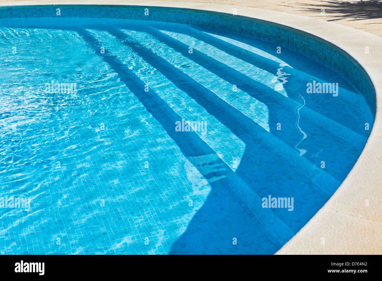 Outdoor Swimming pool with staircase. Horizontal shot Stock Photo - Alamy