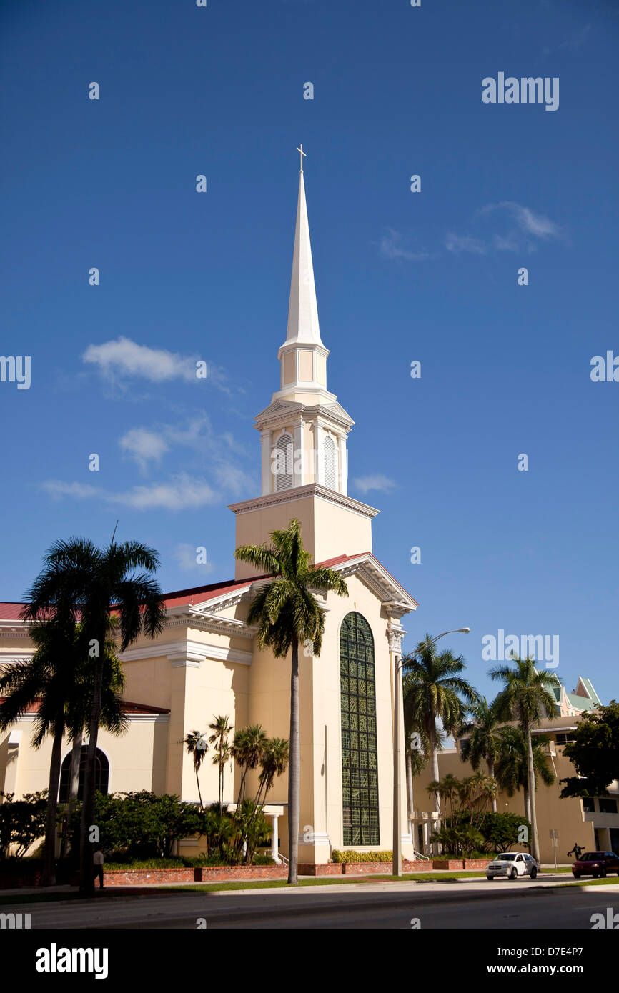 First Baptist Church, Fort Lauderdale, Broward County, Florida, USA Stock Photo
