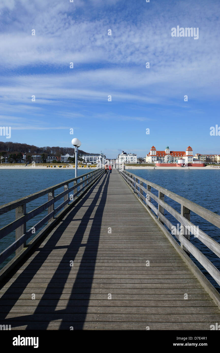 Pier at Binz,  Rügen, Germany Stock Photo