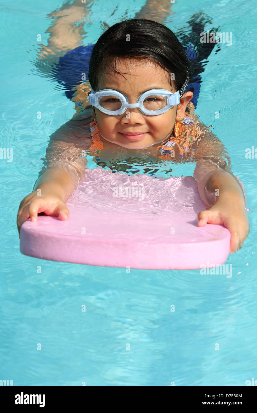 Child Learning To Swim Stock Photo Alamy Child learning to swim stock photo alamy