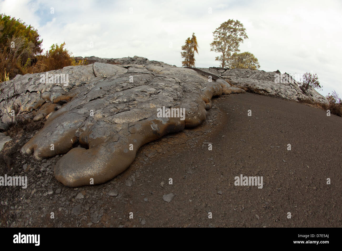 Lava flowing on the Big Island of Hawaii Stock Photo - Alamy