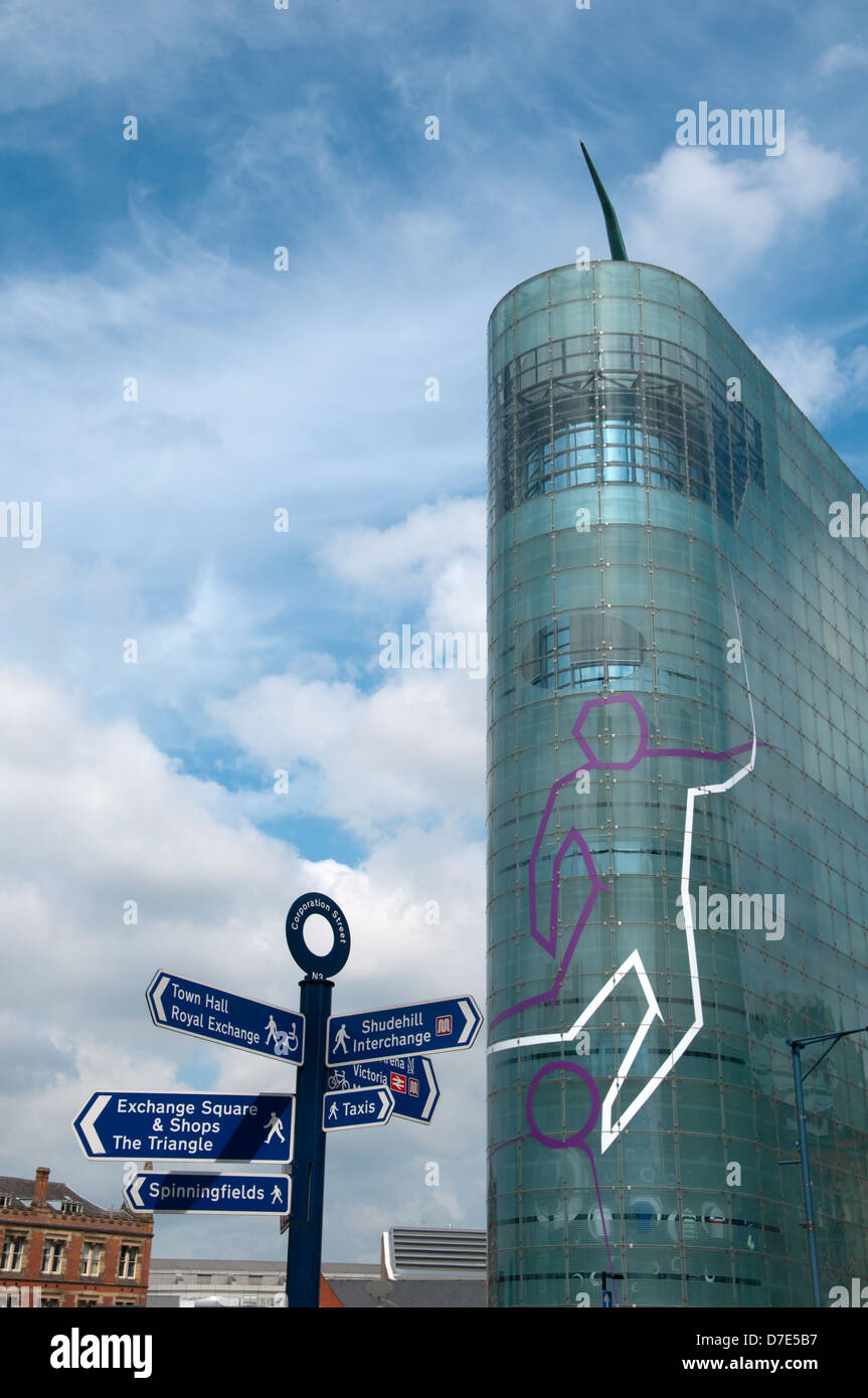 The Urbis building, now the National Football Museum, Manchester, England, UK Stock Photo