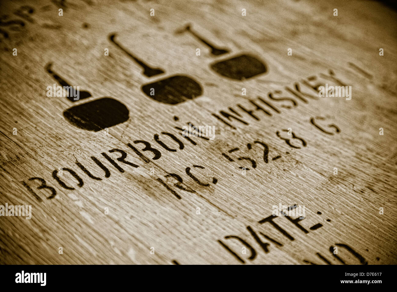 Bourbon barrel Stock Photo