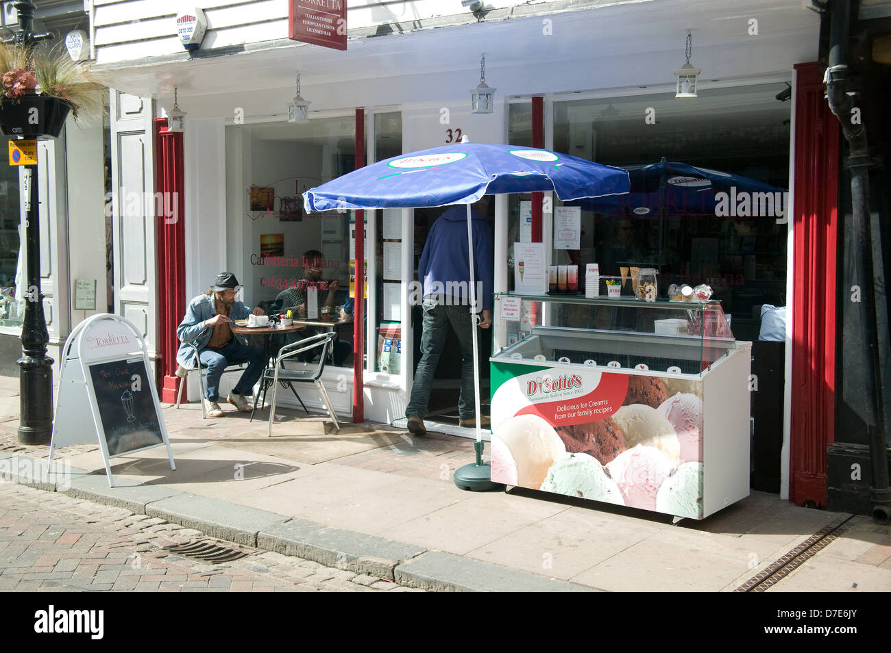 shop stall Rochester High Street Rochester Kent Stock Photo Alamy