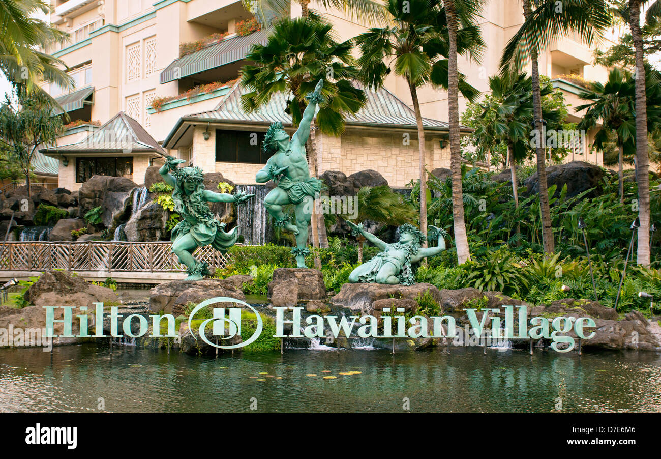 The Hilton Hawaiian Village in Waikiki, Oahu, is the largest hotel of
