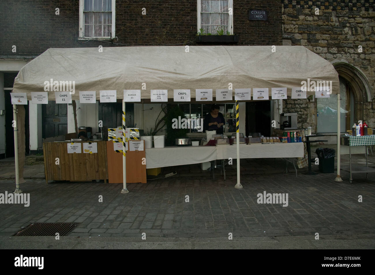 shop stall Rochester High Street Rochester Kent Stock Photo Alamy