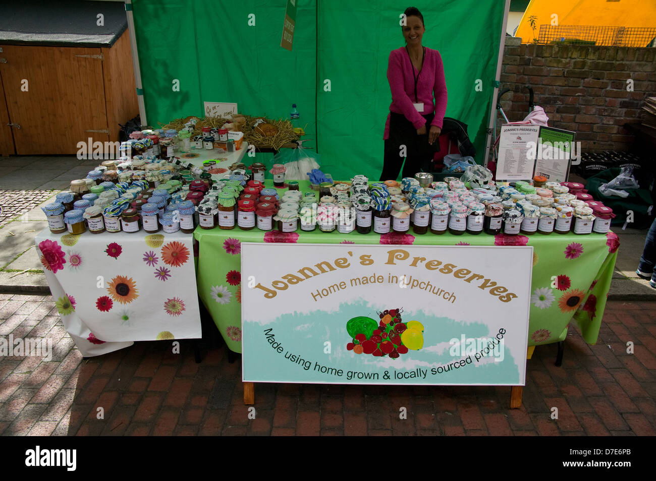 shop stall Rochester High Street Rochester Kent Stock Photo Alamy