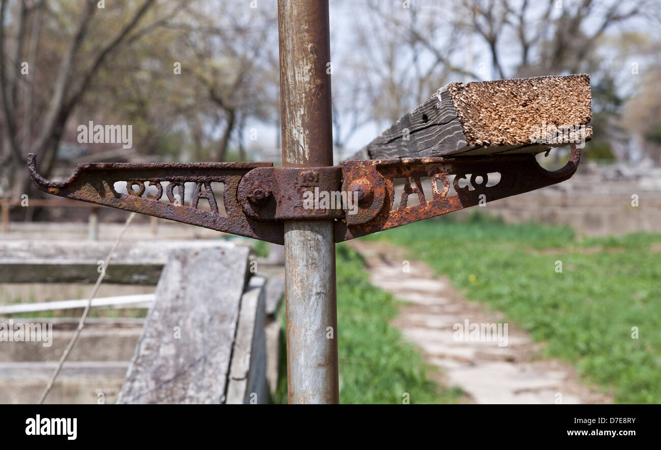 An abandoned garden center show signs of neglect. Stock Photo