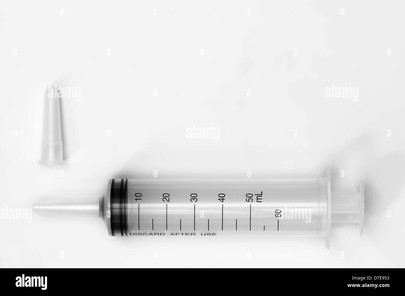 Large Syringe With Cap Stock Photo Alamy