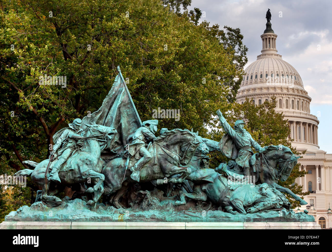 Cavalry Charge Ulysses US Grant Equestrian Statue Civil War Memorial