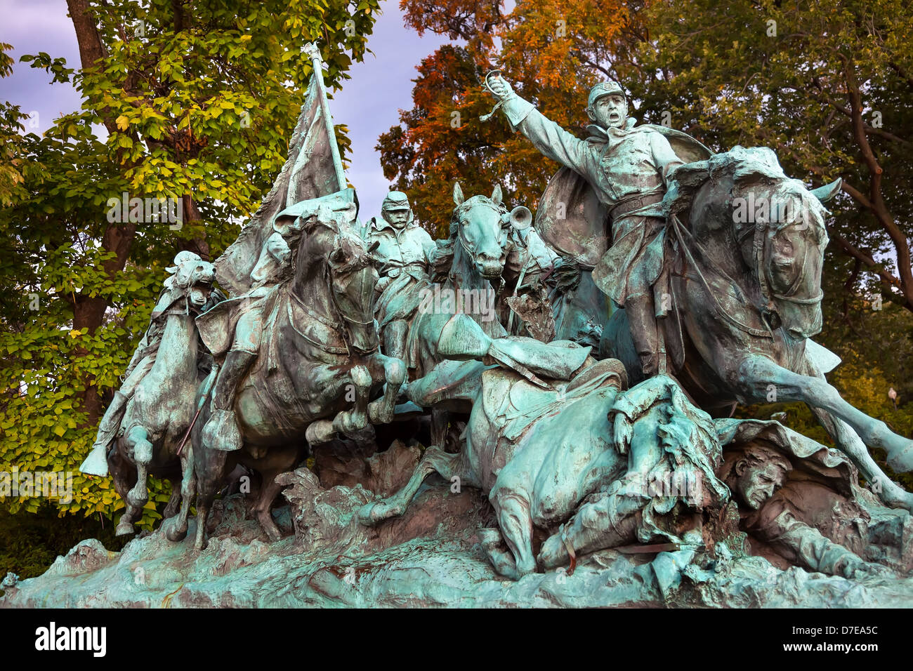 Cavalry Charge Ulysses US Grant Equestrian Statue Civil War Memorial