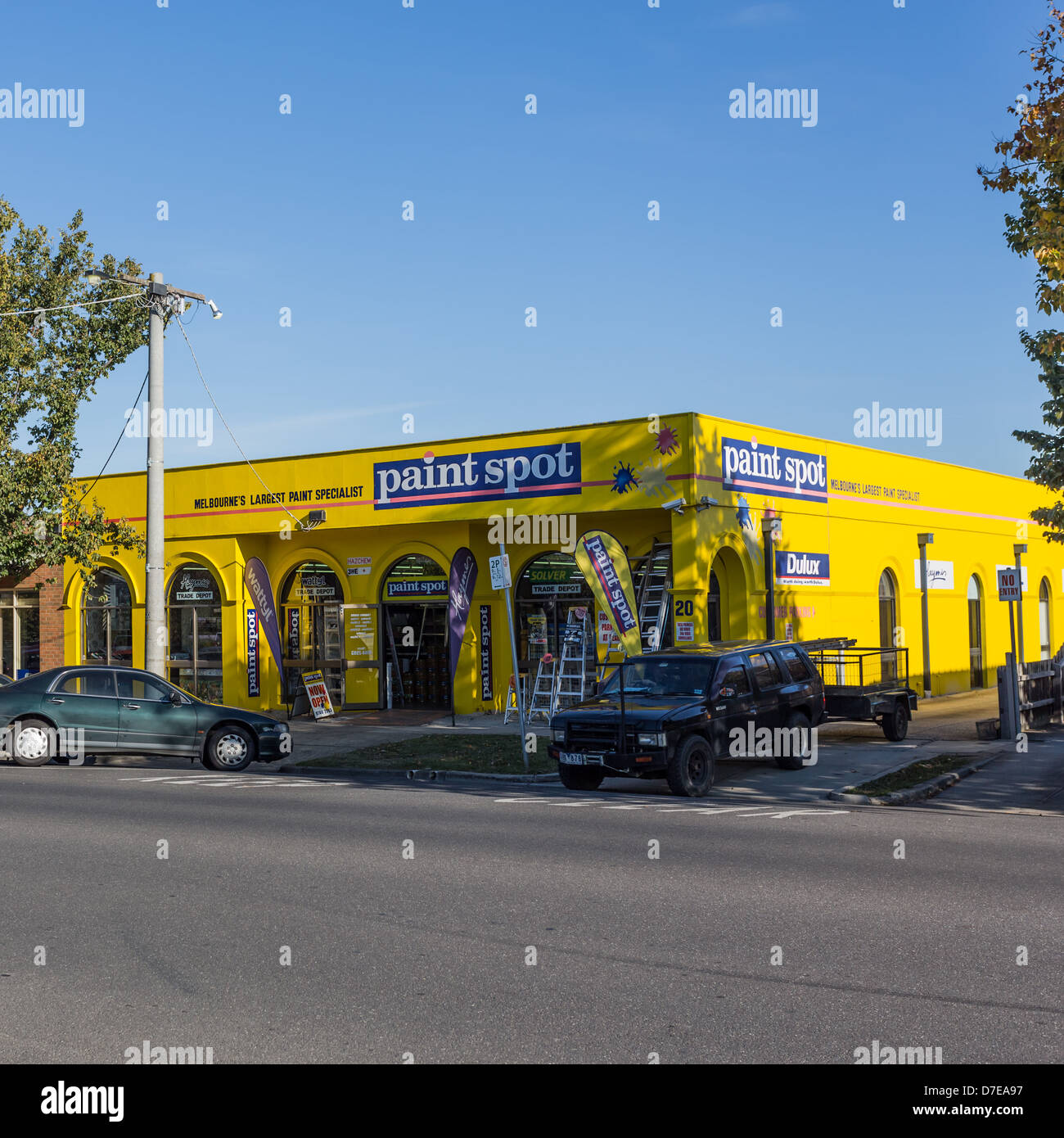 Paint Spot retail shop, Sunbury, Victoria, Australia Stock Photo Alamy