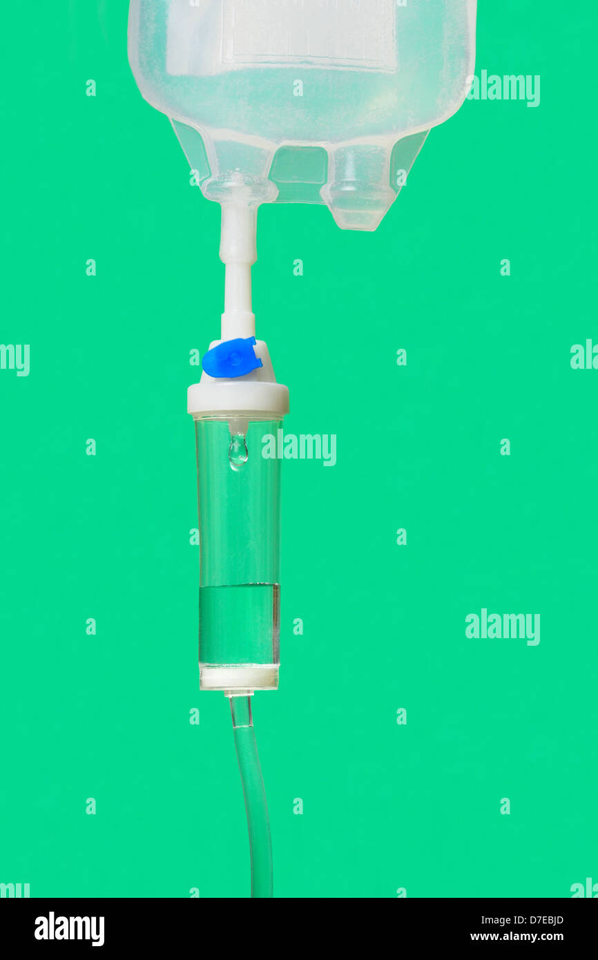 IV Bag and Drip Chamber Stock Photo Alamy