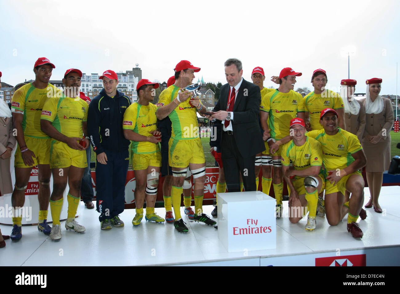 Glasgow, Scotland, UK. 5th May 2013. The Bowl trophy presented to Australia after beating Kenya 12 - 5 during the 2013 Emirates Airline Glasgow 7s at Scotstoun Stadium Credit:  Elsie Kibue / EK13 Photos / Alamy Live News Stock Photo