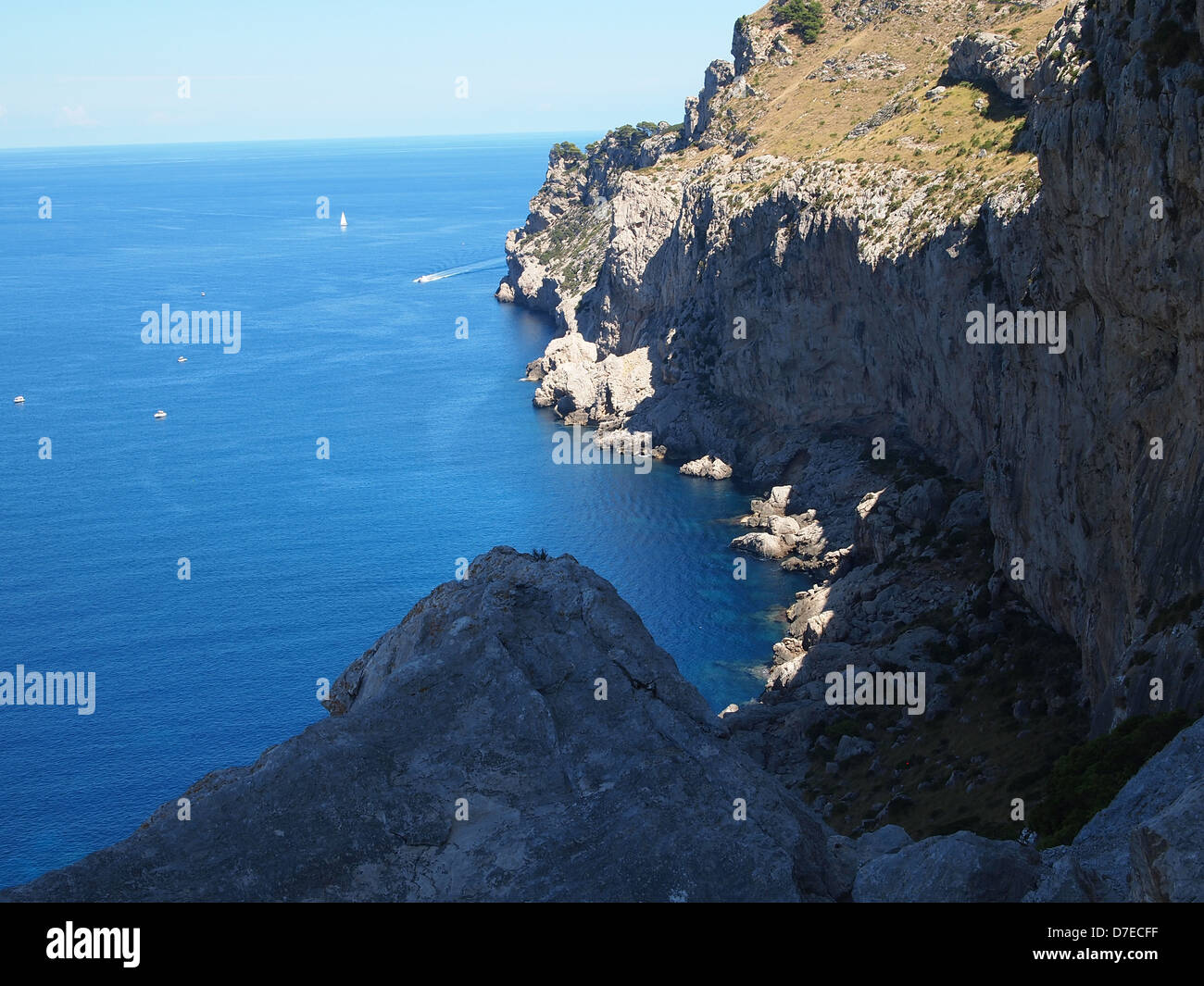 Some ships in azure sea Stock Photo - Alamy