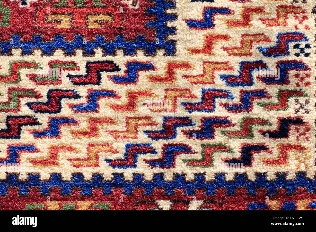 Ornaments of armenian carpet Stock Photo