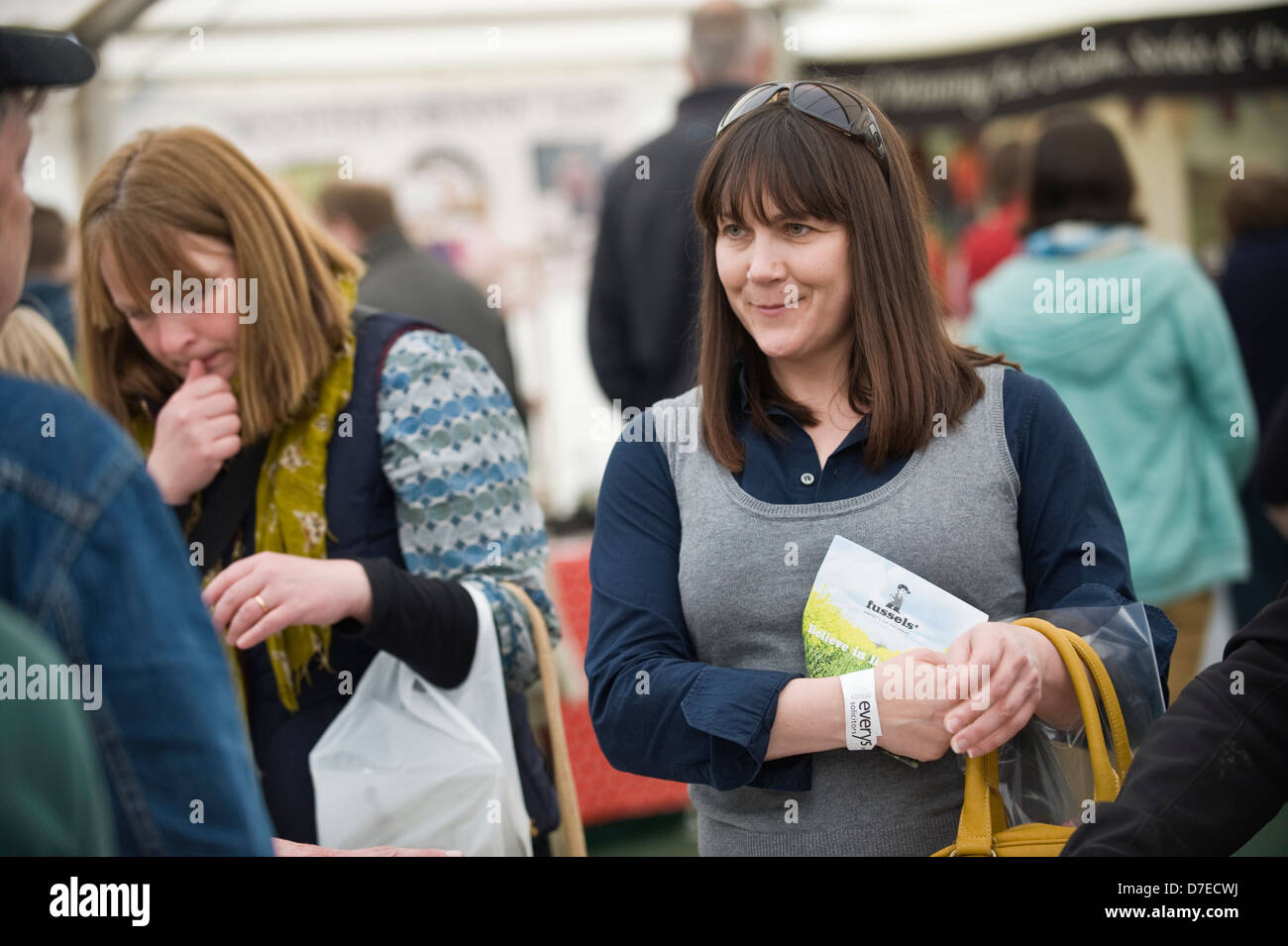 Visitors browsing stalls at Exeter Festival of South West Food & Drink Stock Photo