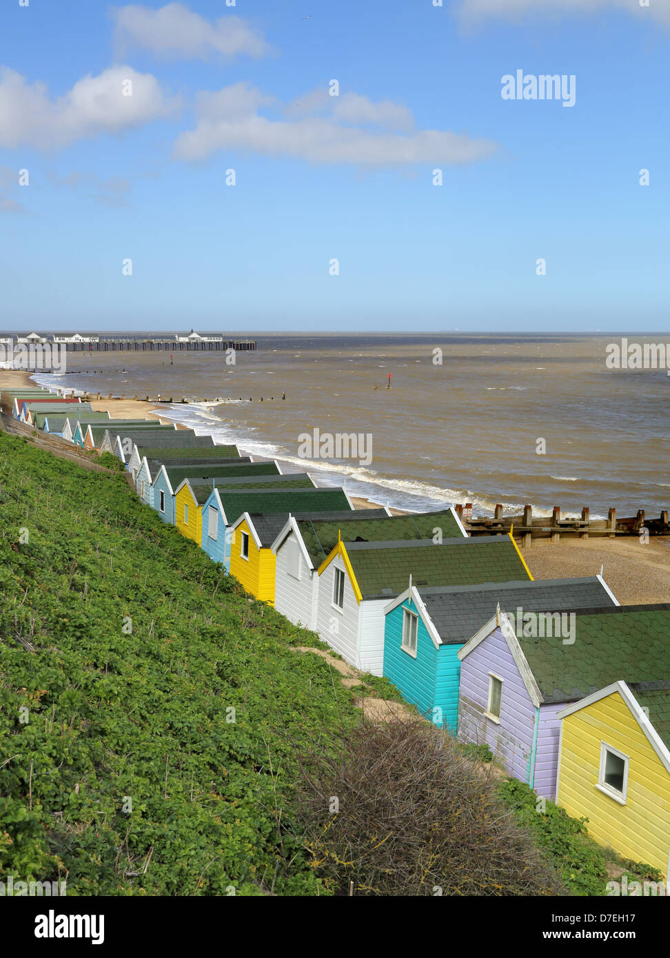 beach huts at southwold on the suffolk coast Stock Photo Alamy