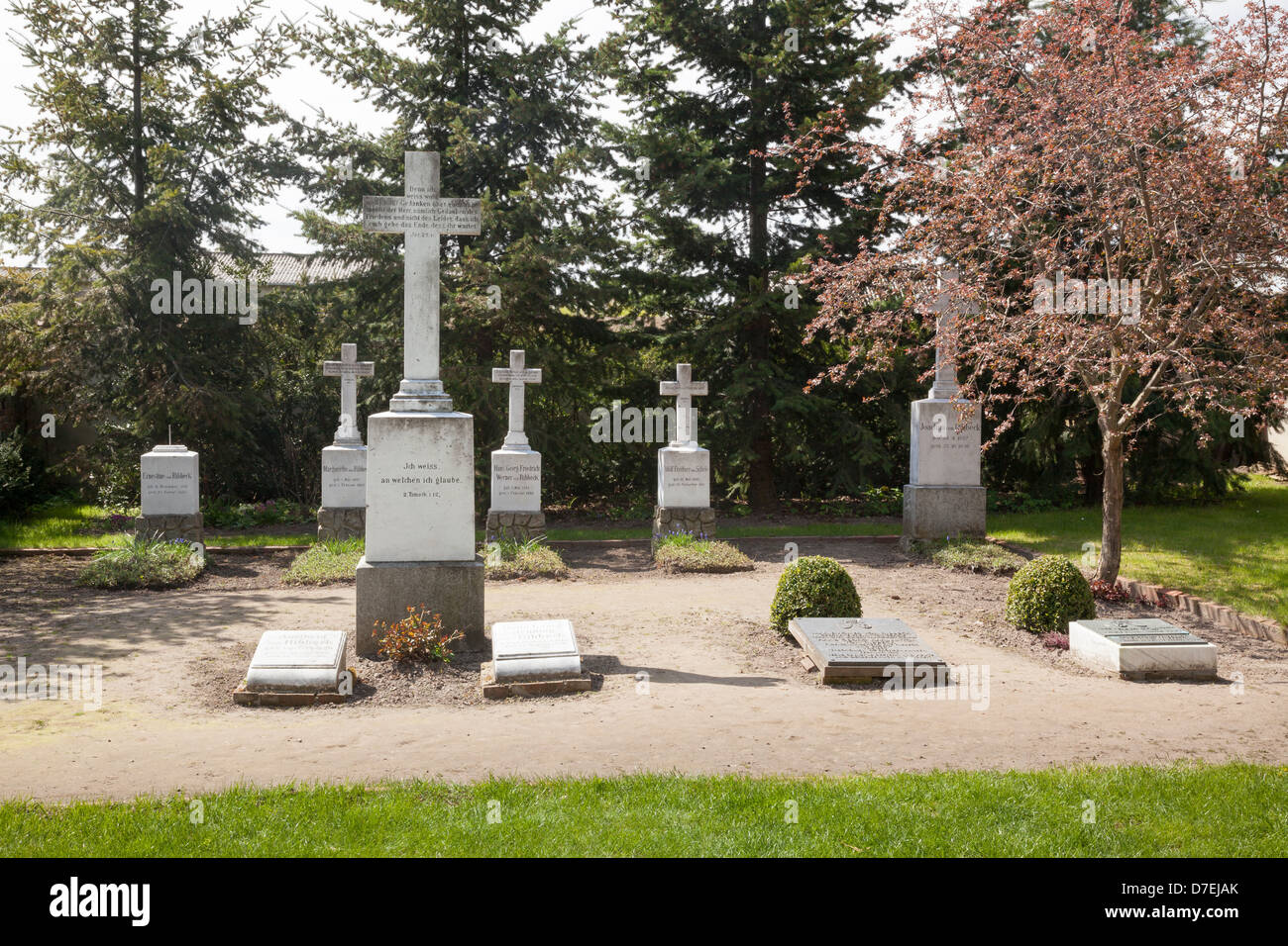 Family von Ribbeck graveyard, Ribbeck, Havelland, Brandenburg, Germany Stock Photo