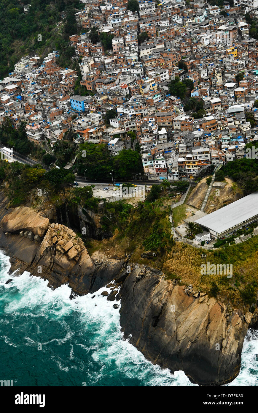 Morro do Vidigal Rio de Janeiro favela located between upper class