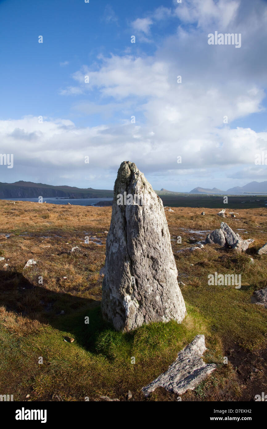 Rocks on clogher head in dingle;County kerry ireland Stock Photo