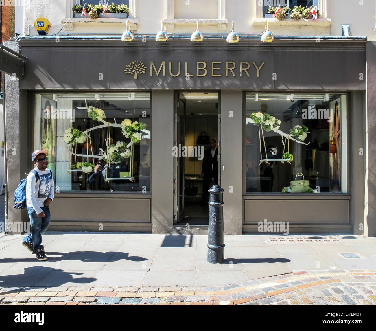Mulberry shop selling expensive handbags, Covent Garden, London Stock