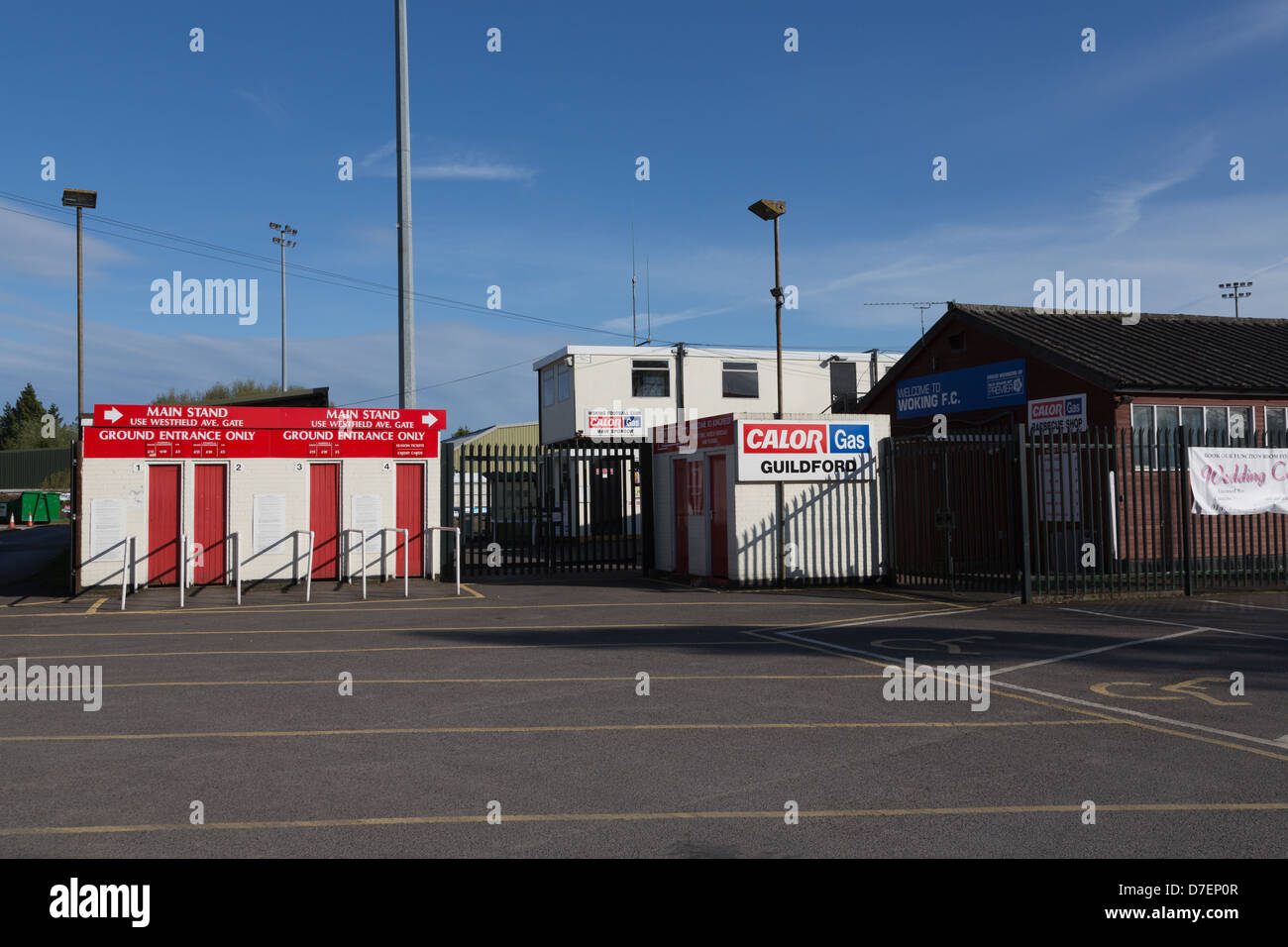 Woking F.C. Entrance Stock Photo