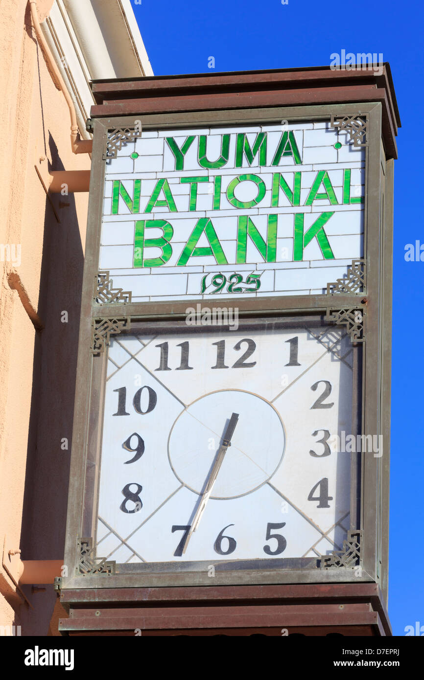 Clock on Yuma County Administration Building,Yuma,Arizona,USA Stock Photo Alamy