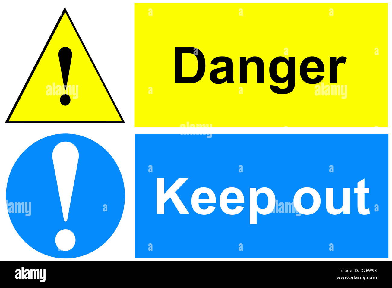 Danger keep out sign Stock Photo Alamy