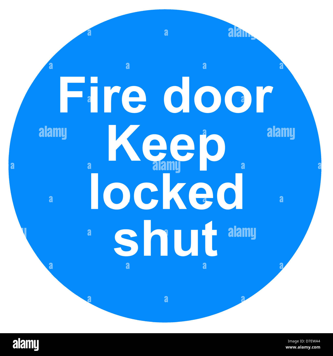 Fire Door Keep Locked Sign 