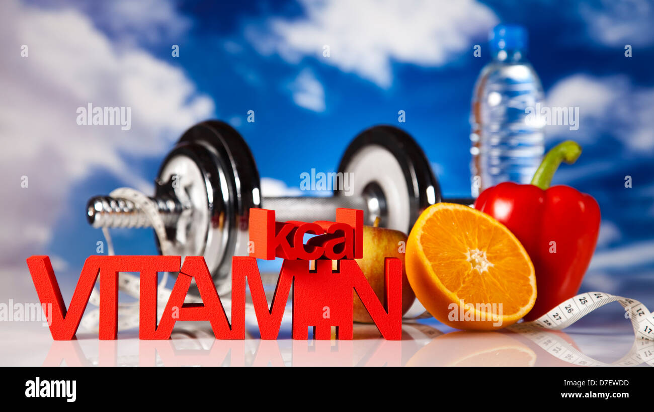 Fitness food, vitamin Stock Photo - Alamy