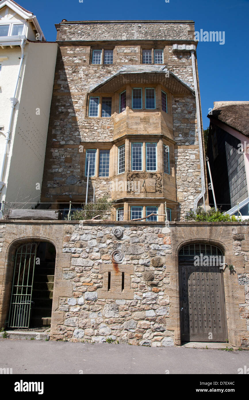 Sea front home Lyme Regis Dorset England UK Stock Photo Alamy