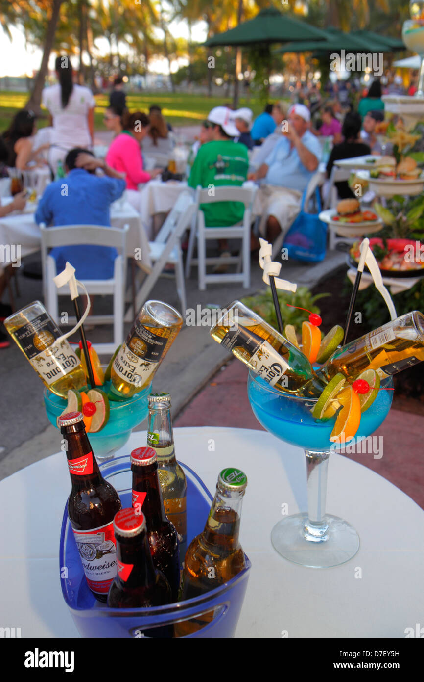 Miami Beach Florida,Ocean Drive,drink drinks,beverage,display sale restaurant restaurants food