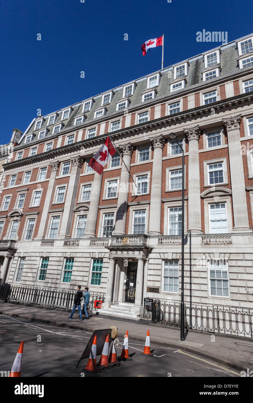Canadian High Commission, 1 Macdonald House, Grosvenor Square, Mayfair, London, England, UK Stock Photo