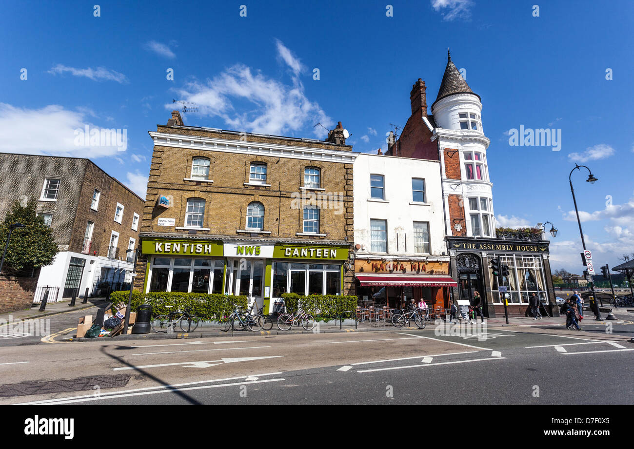 Kentish Town street scene, London, England, UK Stock Photo Alamy