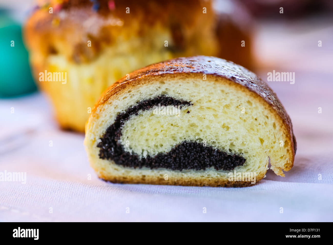 poppy seed roll Stock Photo Alamy