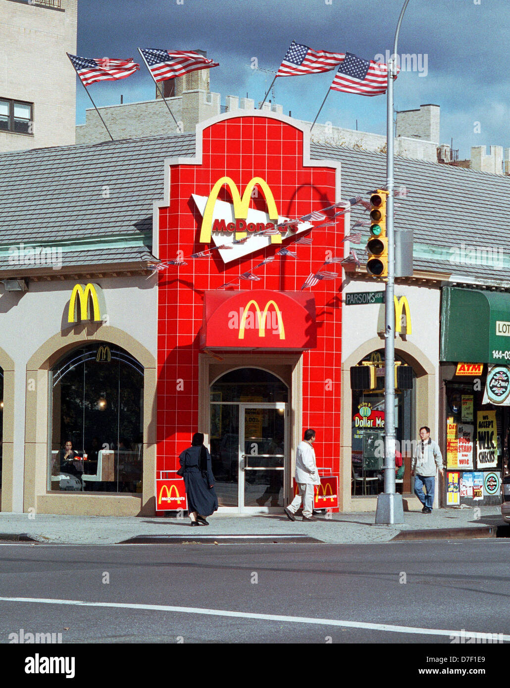 A new McDonald's fast food restaurant franchise in Flushing, Queens on