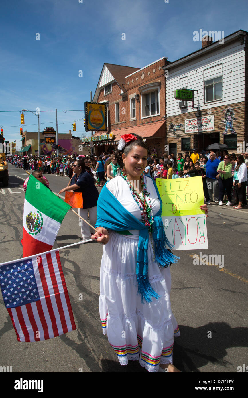 The annual Cinco de Mayo parade in the MexicanAmerican neighborhood of